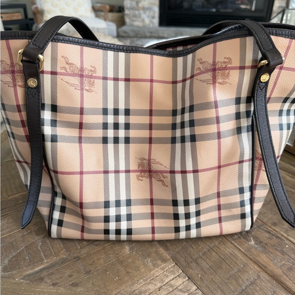 Burberry Haymarket Canterbury Tote